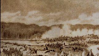 ¼ Östrreichische Truppen bei Översee 1864